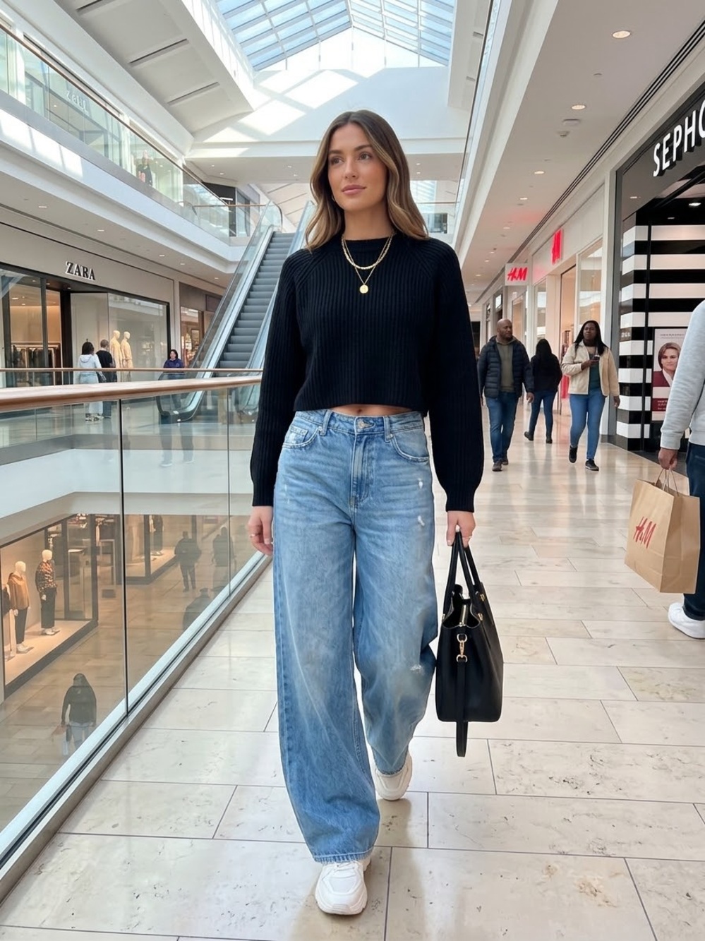 Wilfred size M 100% Wool Cropped sweater